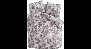 Zydante® Microvezel Dekbedovertrekset - 135x200 cm - Vintage Grey - met 1 Kussenslop