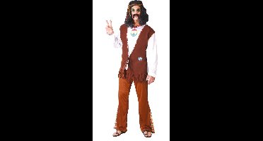 Hippie Flower Power Kostuum Man - Maat M
