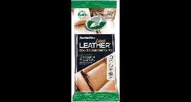 Turtle Wax Luxe Leather Cleaner & Conditioner doekjes – Voor alle leder, vinyl & rubbers - Voor het reinigen, conditioneren en beschermen – Een natuurlijk mat eindresultaat - In hersluitbare verpakking - 24 doekjes