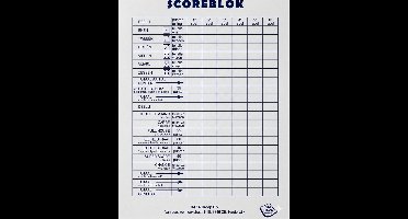 Sigel scoreblok Yahtzee 250 vellen - 5x - Dobbelspellen - Familiespelletjes - Yahtzee score notitieblok