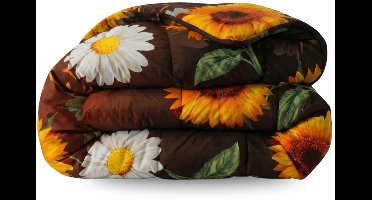 Zelesta Comfort Design Summer Flowers 140x200cm - Dekbed zonder overtrek - 30 dagen proefslapen - Wasbaar hoesloos dekbed - Bedrukt dekbed - Dekbed met print - All Year Winterdekbed & Zomerdekbed