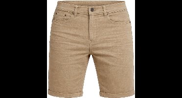 Mario Russo Chino Short Jog Vittorio - Korte broek heren - Shorts heren - Katoen - Beige