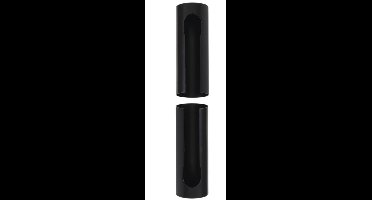 Starx Overschuifhuls voor Paumelle - 14/45 mm - Vernikkeld - Verpakt per 2 Stuks in een Zak - Geschikt voor Gebruik Binnen en Buiten - Gewicht 4 Gram per Stuk - Zwart