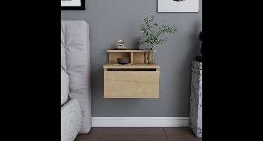 Skye Decor, Nachtkastje, Alice - Oak, Gemelamineerde spaanplaat, Eiken, 39,8 x 31,9 x 35 cm