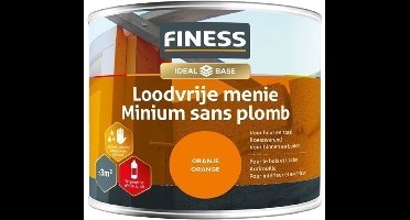 Finess loodvrije menie - oranje - roestwerend - 0.25 ltr