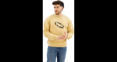 Karl Lagerfeld Jeans Reg Multi Ring Sweatshirt Geel L Man
