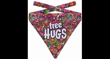 PLENTY GIFTS BANDANA HOND FREE HUGS PAISLEY