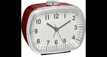 TFA Dostmann 60.1032.05 Wekker Quartz Rood Alarmtijden: 1