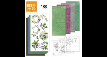 Nr. 188 Dot and Do Purple Christmas Baubles by Jeanine's Art