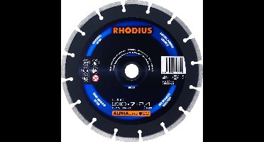 Rhodius 303189 Alphaline I LD50 Diamantdoorslijpschijf - 230 x 22,23 x 7mm - Beton/Universeel