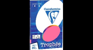 Clairefontaine Trophée - Fuchsia Roze - kopieerpapier- A4 80 gram - 100 vellen