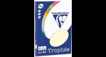 Clairefontaine Trophée - Ivoor - kopieerpapier- A4 80 gram - 100 vellen