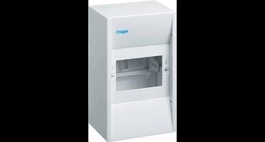 Hager GD104N - Kleine verdeelkast/groepenkast - 4 posities - Inhoud: 1 stuk(s)