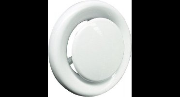 Afzuigventiel regelbaar  736 diameter 100 wit pvc