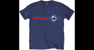 The Jam - Target Stripe Heren T-shirt - M - Blauw