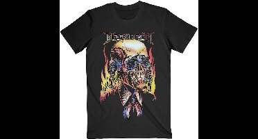 Megadeth - Flaming Vic Heren T-shirt - 2XL - Zwart