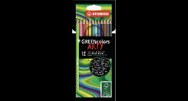 STABILO GREENcolors - FSC Gecertificeerd Kleurpotloden ARTY Etui 12 Kleuren