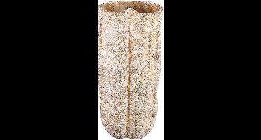 PTMD Bloempot Roddie - 23x22x50 cm - Cement - Creme