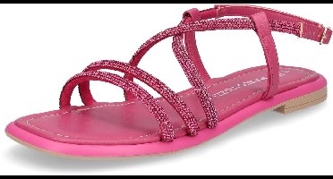 Marco Tozzi damessandaal roze glitter