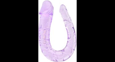 Power Escorts Dubbel Dildo Jelly Paars - 28 CM