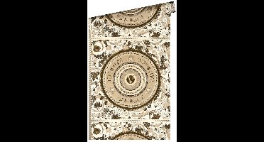 "MEDUSA HOOFD" SATIJN GLANZEND CIRKEL BEHANG | Design - parelbeige wit bruin - A.S. Création Versace 5