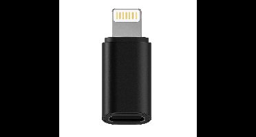 Lightning naar USB-C Adapter - Aluminium - Zwart