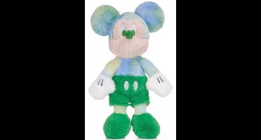 Mickey Mouse (Groen) Disney Fluffy Pluche Knuffel 36 cm - Speelgoed Knuffels voor Kinderen Jongens Meisjes - Pluizige Disney Knuffelpop - Mickey en Minnie Mouse