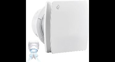 DailySupplies® Afzuiging Badkamer - Buisventilator - Badkamerventilator met Vochtsensor - 12.5x15cm
