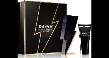 Carolina Herrera Bad Boy Giftset - 100 ml eau de toilette spray + 100 ml showergel - cadeauset voor heren