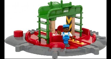 BRIO Draaitafel en figuurtje - 33476 - uitbreiding voor BRIO World - vanaf 3 jaar