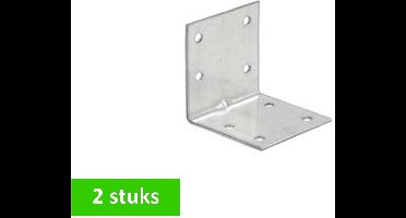 WAELBERS versterkingshoek - 60 x 60 x 60 mm - dikte 2 mm - verzinkt - 2 STUKS
