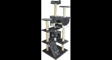 Topmast Krabpaal Mickey Grijs Wit 50 * 50 * 131 cm