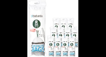 Brabantia PerfectFit Vuilniszakken - 36 l - Code R - 12 rollen x 10 stuks