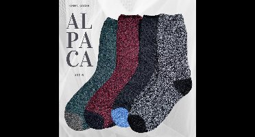 green-goose® Alpaca Damessokken | 4 Paar | 95% Alpaca Wol | Maat 39-41 | Heerlijk Warm en Rekbaar