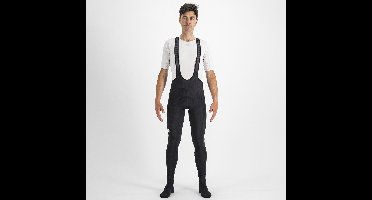 Sportful Fietsbroek lang met bretels heren Zwart Groen - CLASSIC RACE BIBTIGHT BLACK BEETLE - L