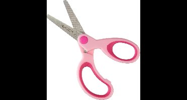 Softgrip Kids kinderschaar voor rechtshandigen, 13 cm, ronde punt, roze