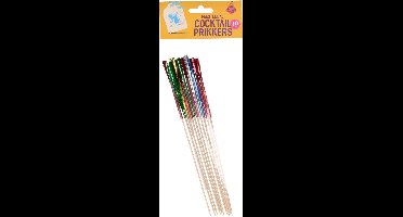 Feestelijke Cocktail Prikkers - 10 stuks - Verschillende kleuren