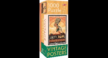 Tactic Vintage Ancient Egypt – Puzzel – 1000 stukjes – Mystiek Oud Egypte in Retro Stijl – Strak en Rustgevend Ontwerp – Hoogwaardige Scandinavische Kwaliteit