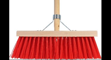 Talen Tools - Bezem - Rood - 41 cm - Steel 160 cm