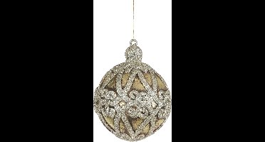 House of Seasons Kerstbal Ornament - H20,5 x Ø15,5 cm - Goud