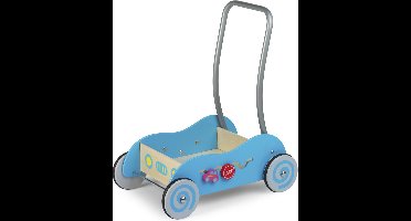 Simply For Kids Houten Duwwagen Blauw