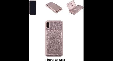 UNIQ Accessory iPhone Xs Max Kunstleer Backcover hoesje - Roze