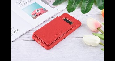 UNIQ Accessory Galaxy S10e Kunstleer Backcover hoesje - Rood (S10e)