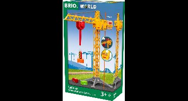 BRIO Light Up-Bouwkraan - Houten speelgoed voor 3+ jaar - 33835