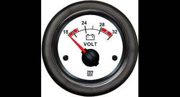 VETUS VLT24W witte Voltmeter 24V