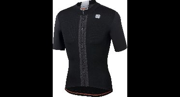 Sportful Strike Short Sleeve Fietsshirt Heren - Zwart, Wit - Maat L