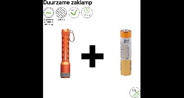 GP CK12 Zaklamp kleur Oranje inclusief batterij - 20 Lumen - IPX4 - Sleutelhanger