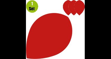 Poly Plain Pear Rood