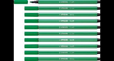 STABILO Pen 68 - Premium Viltstift - Smaragdgroen - Doos 10 stuks