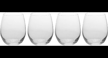Excellent Houseware Drinkglazen - 4x stuks - 390 ml - waterglazen - sap